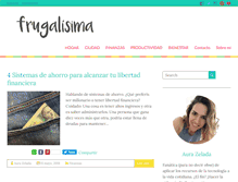 Tablet Screenshot of frugalisima.com